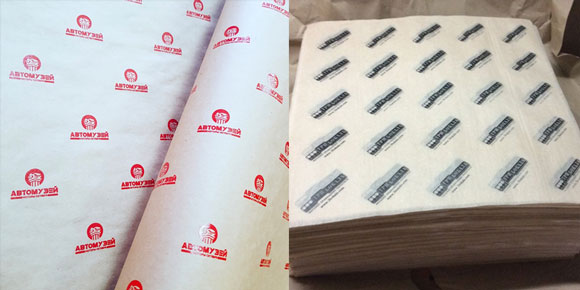 Брендирование тары из упаковочной бумаги 